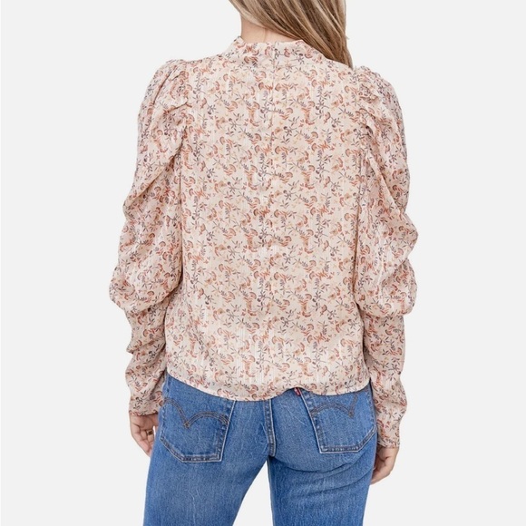 EN SAISON FLORAL PRINT PUFF SLEEVE BLOUSE - Picture 2 of 8